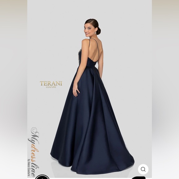 Terani Couture -
1912E9202 - One-Shoulder Long Ball Gown Size 8 in Blush - Picture 6 of 16